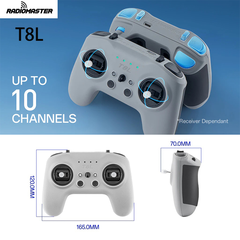 Drone Gimbal - Controlador de Rádio RadioMaster T8L M2