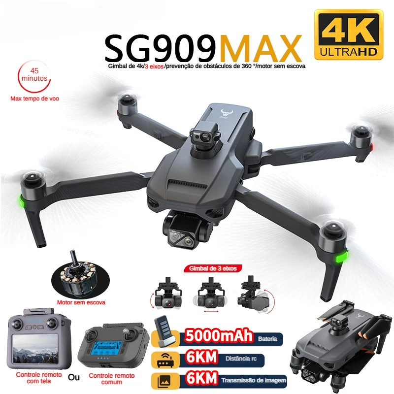 Drone Gimbal - Zll sg909 sg909max drone profissional com