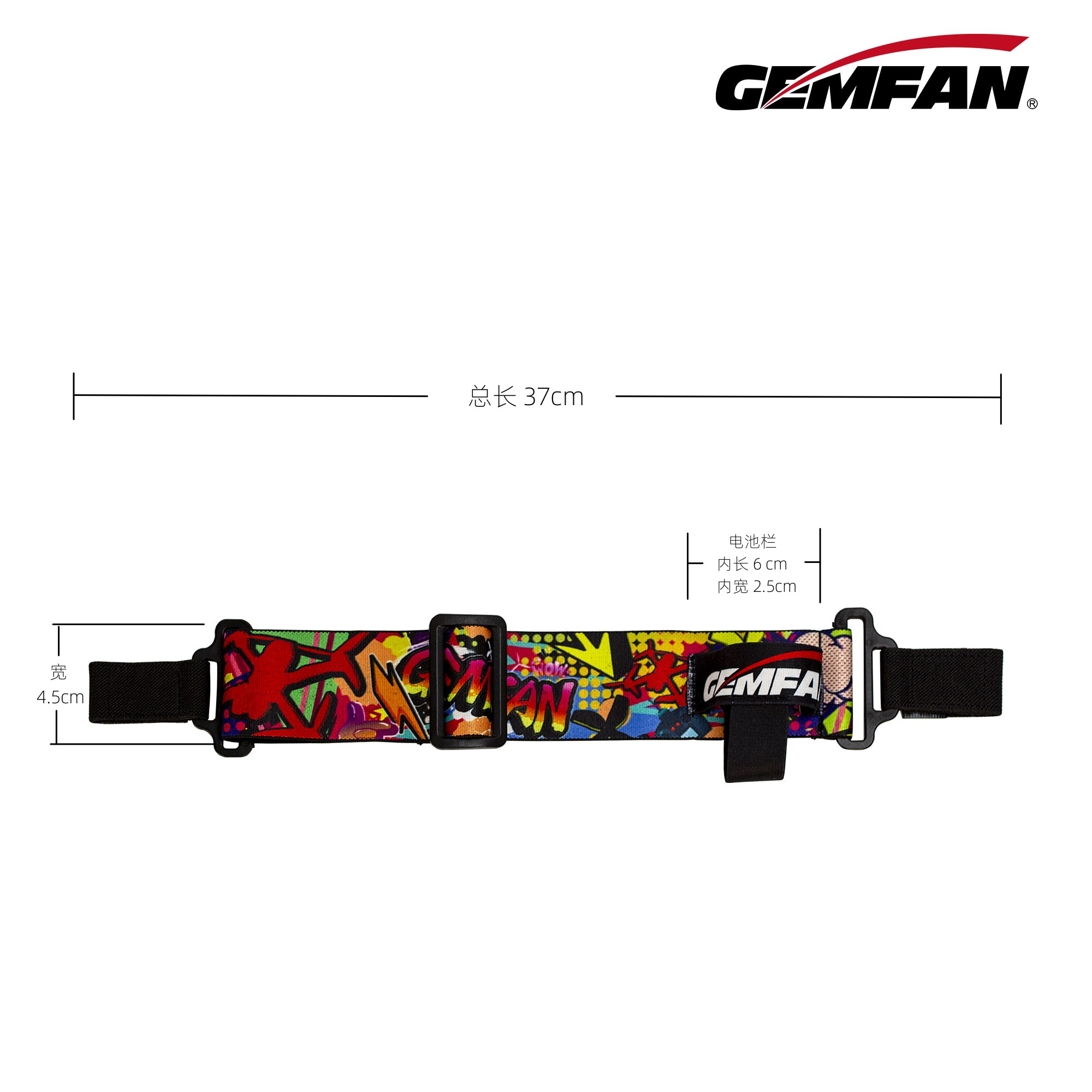 Gemfan goggle bateria cinta fp - Drone Battery Strap avaliação e preço