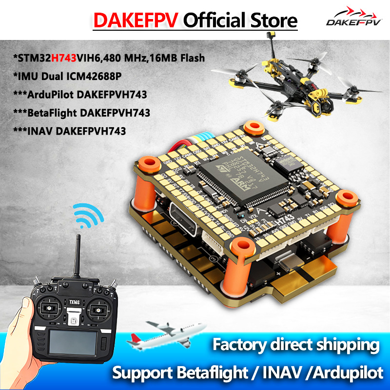 DAKEFPV H743 FC 6S 55A 8S 70A  - Drone Power Distribution Board avaliação e preço