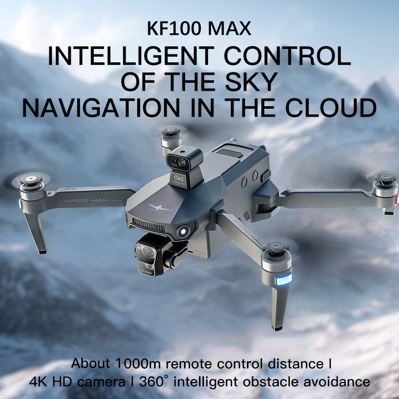Kf100 max gps drone 4k câmera  - Drone Gimbal avaliação e preço