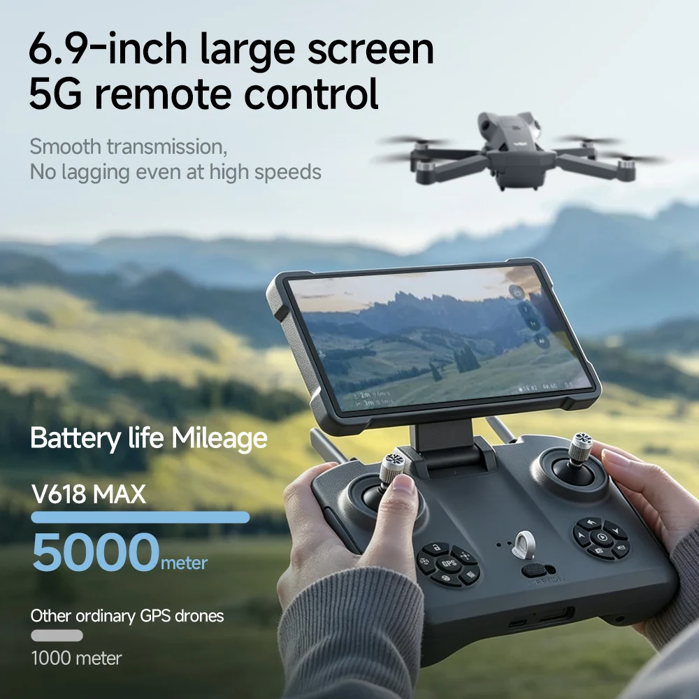 Drone GPS V618 MAX com Câmera  - Drone Gps Mount avaliação e preço