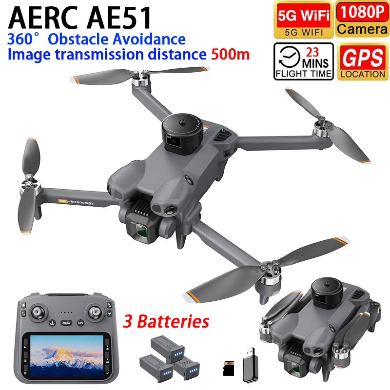 Drone AERC AE51 com GPS WIFI F - Drone Gps Mount avaliação e preço